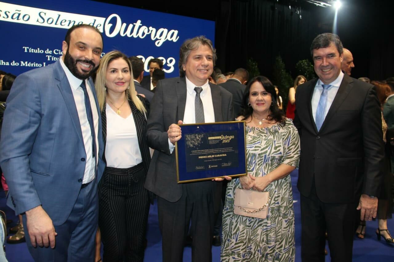 Imagem de compartilhamento para o artigo Secretário de Governo Pedro Caravina é homenageado com Título de Cidadão Campo-grandense  da MS Todo dia